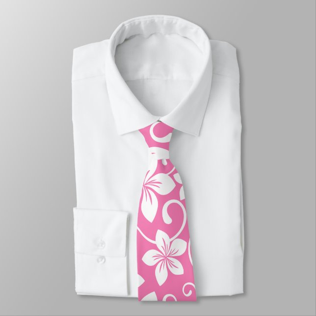 BLUE HAWAII (BUBBLEGUM PINK) TIE (Tied)