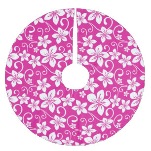 BLUE HAWAII (HOT PINK) BRUSHED POLYESTER TREE SKIRT