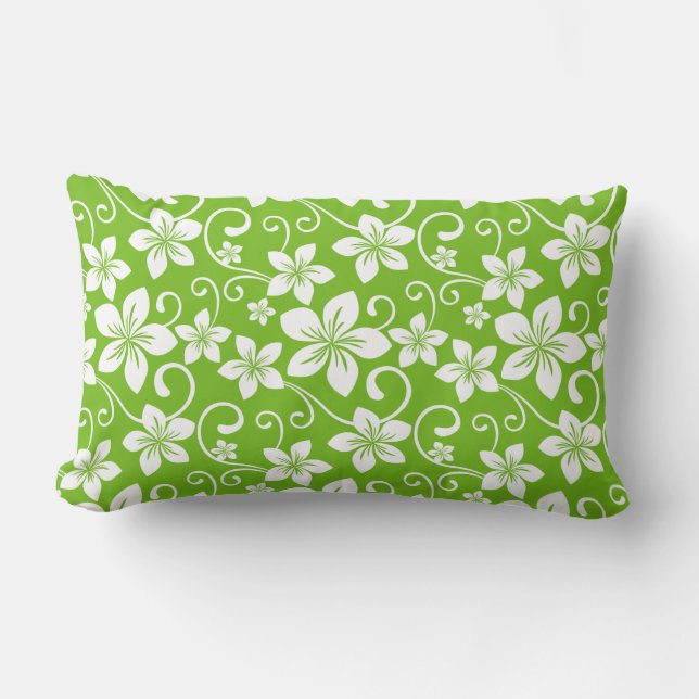 BLUE HAWAII (LIME) LUMBAR CUSHION (Front)