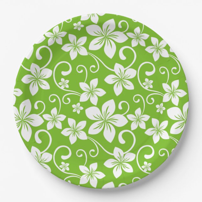 BLUE HAWAII (LIME) PAPER PLATE (Front)