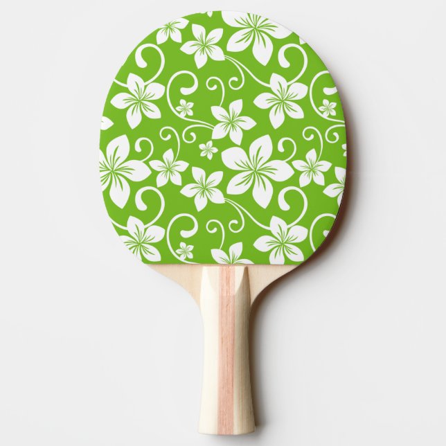 BLUE HAWAII (LIME) PING PONG PADDLE (Back)