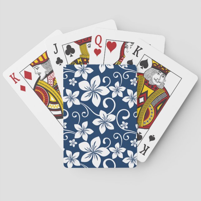 BLUE HAWAII (NAVY BLUE) PLAYING CARDS (Back)