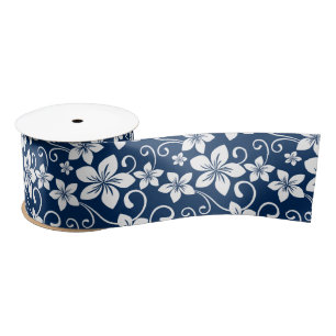BLUE HAWAII (NAVY) SATIN RIBBON