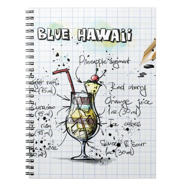 Blue Hawaii Notebook (Front)