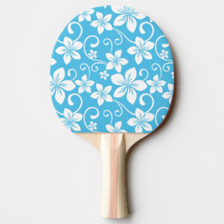 BLUE HAWAII PATTERN (BLUE) PING PONG PADDLE