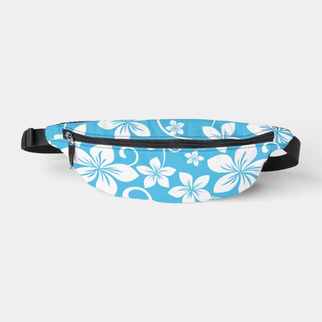 BLUE HAWAII PATTERN IN BLUE BUM BAGS (Front)