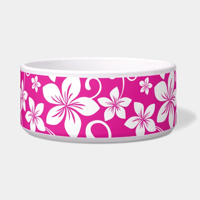 BLUE HAWAII PATTERN IN HOT PINK (Front)