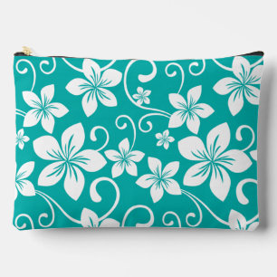 BLUE HAWAII PATTERN IN TEAL ACCESSORY POUCH