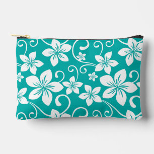 BLUE HAWAII PATTERN IN TEAL ACCESSORY POUCH