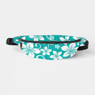 BLUE HAWAII PATTERN IN TEAL BUM BAGS