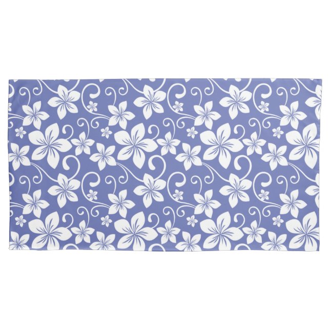 BLUE HAWAII (PERIWINKLE) PILLOWCASE (Front-Left)