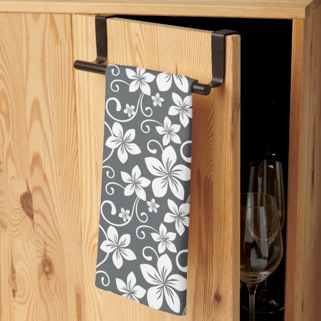 BLUE HAWAII (PEWTER) TEA TOWEL (Thirds Fold)