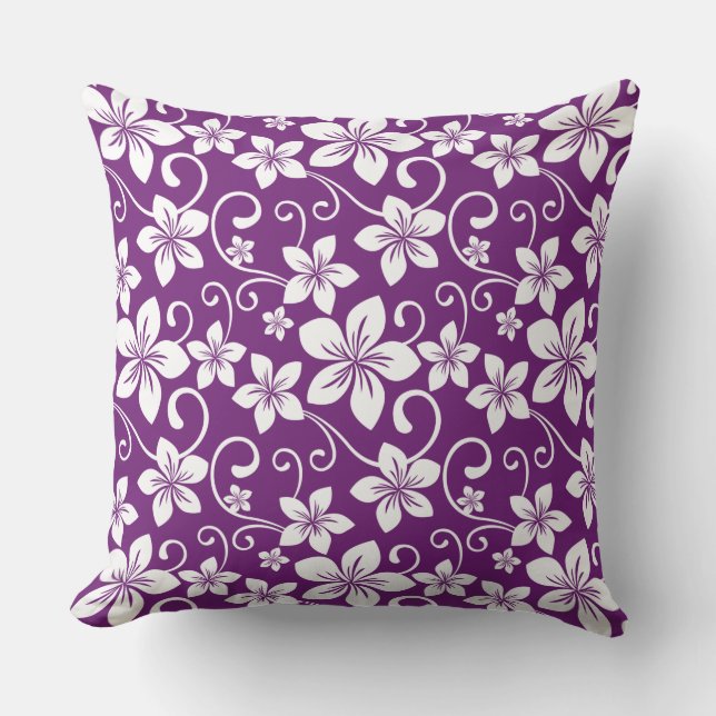 BLUE HAWAII (PLUM) CUSHION (Front)
