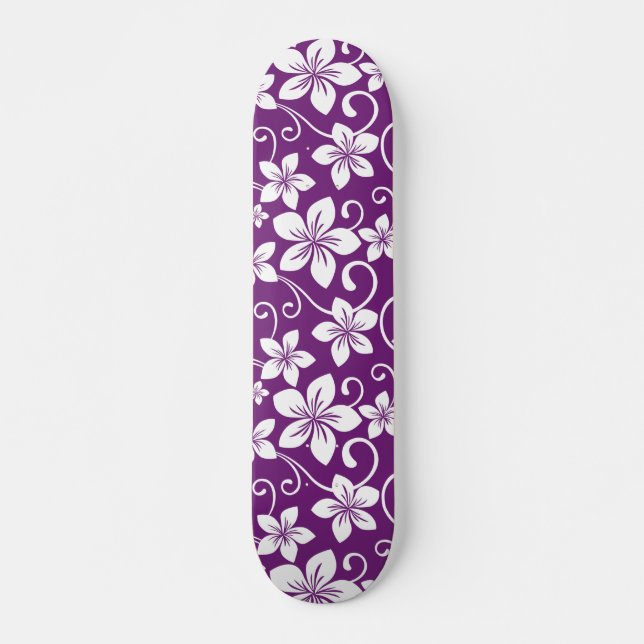 BLUE HAWAII (PLUM) SKATEBOARD (Front)