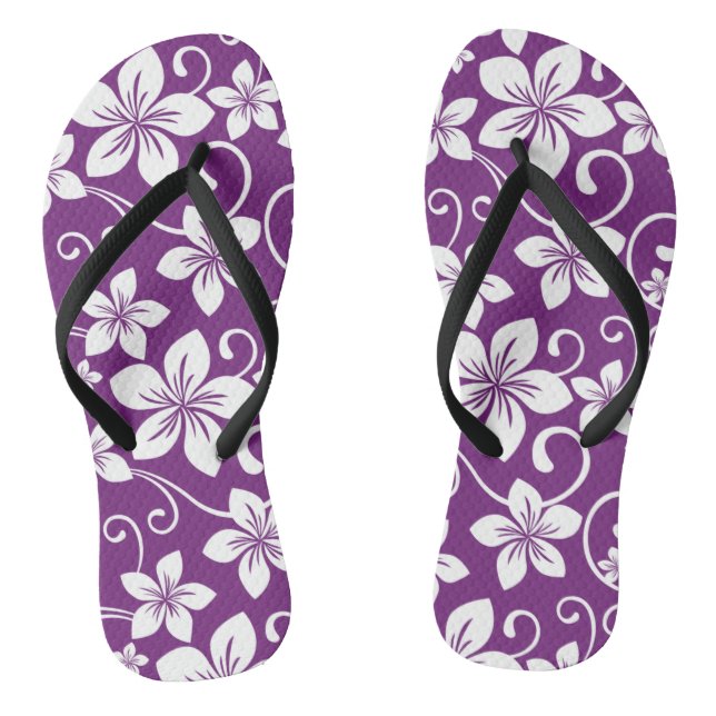 BLUE HAWAII (PLUM) THONGS (Footbed)