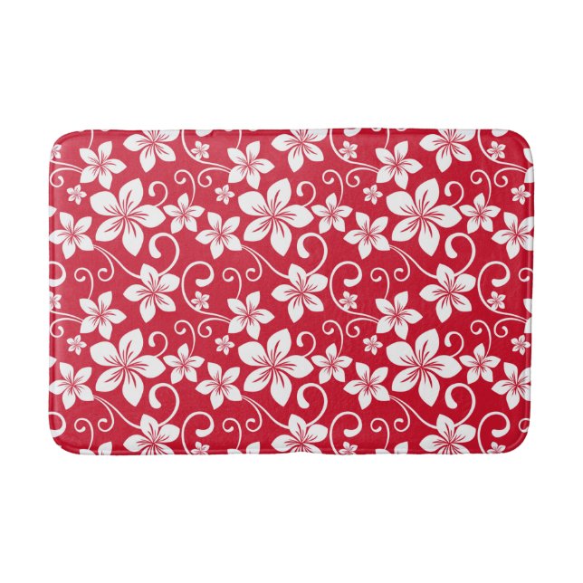BLUE HAWAII (RED) BATH MAT (Front)