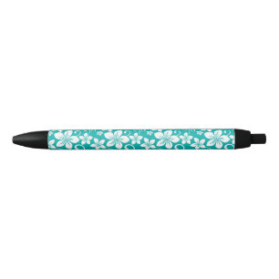 BLUE HAWAII (TEAL) BLACK INK PEN