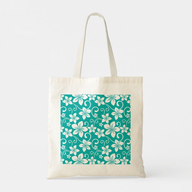 BLUE HAWAII (TEAL) TOTE BAG (Back)