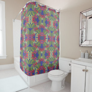 Blue Hawaiian Shower Curtain