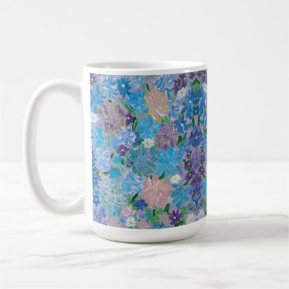 Blue Haze Floral Coffee Mug
