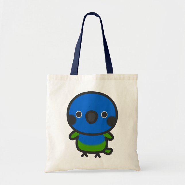 Blue-headed parrot tote bag (Front)