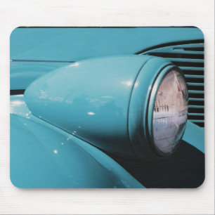 Blue Headlamp Mouse Pad