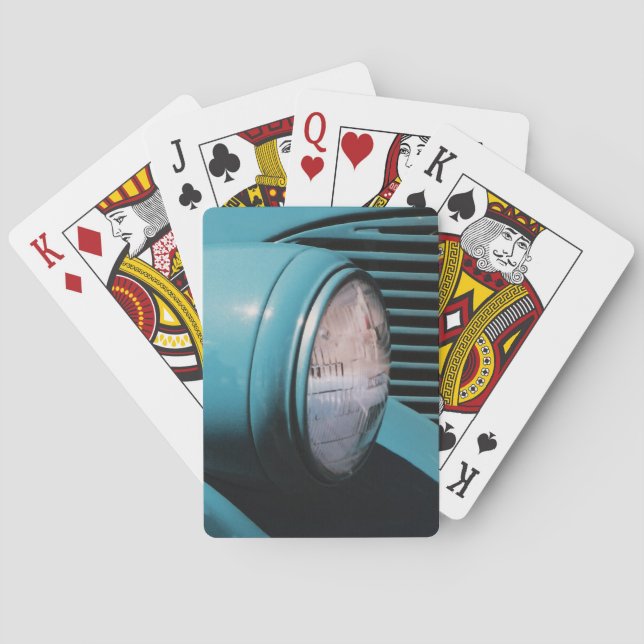Blue Headlight Playing Cards (Back)