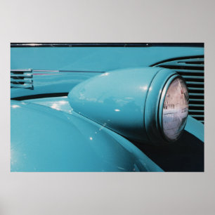 Blue Headlight Poster