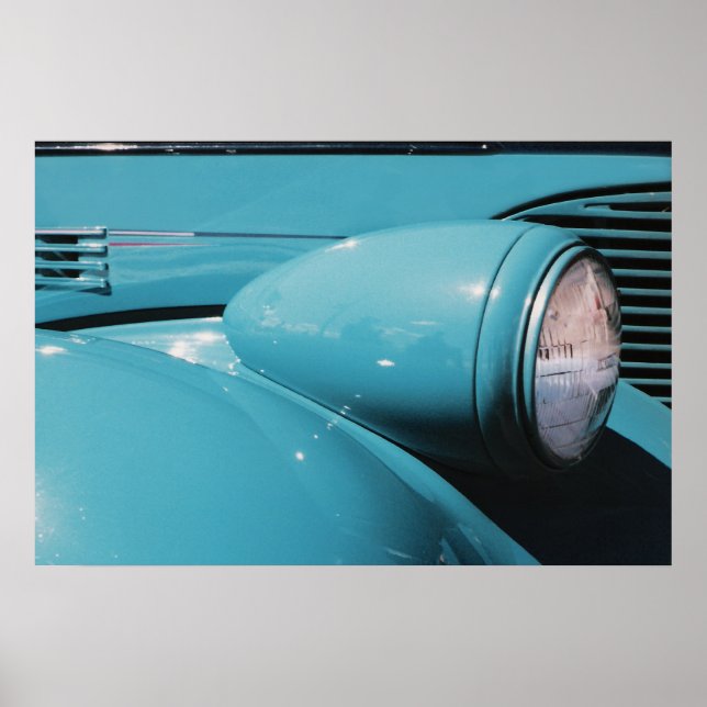 Blue Headlight Poster (Front)