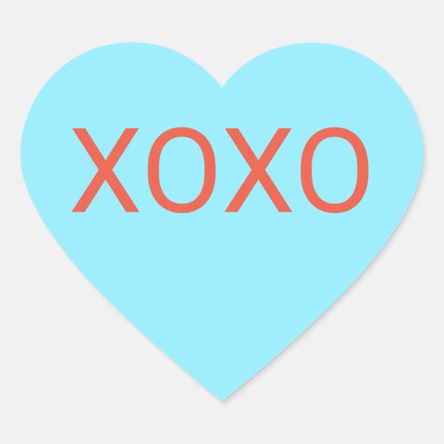 Blue Heart Candy Sticker (Front)