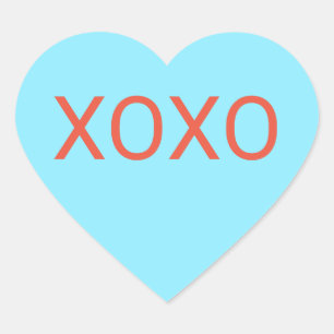 Blue Heart Candy Sticker