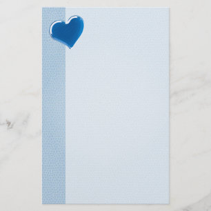 Blue Heart   Cool Stationery