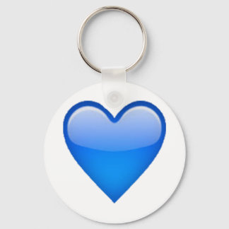 Blue Heart - Emoji Key Ring