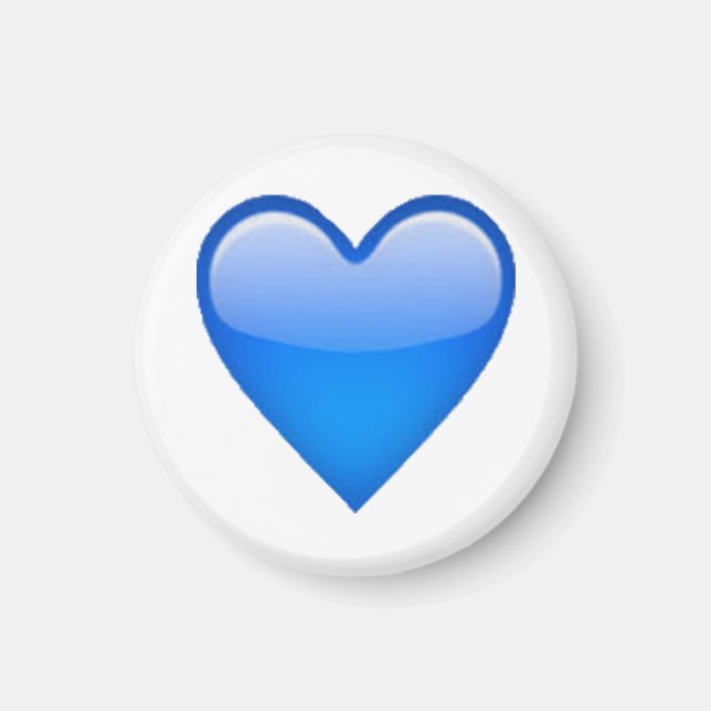 Blue Heart - Emoji Magnet (Front)