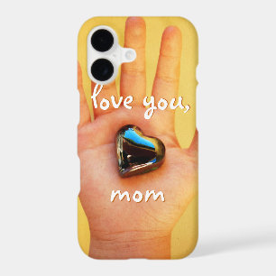 Blue Heart in Child Hand Photography Love You Mum