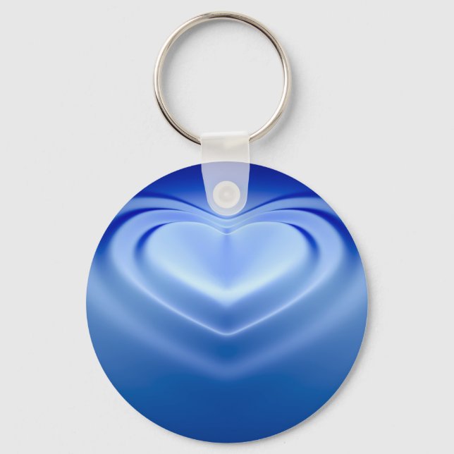 Blue Heart Key Ring (Front)