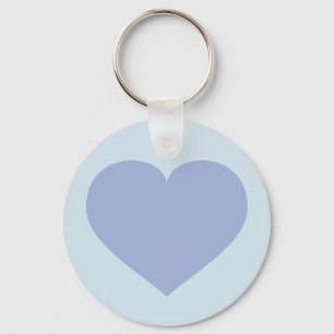 Blue Heart Key Ring