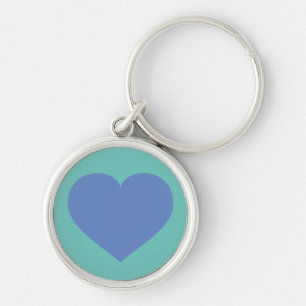 Blue heart key ring