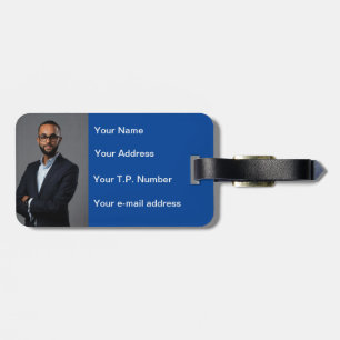 Blue Heart Luggage Tag