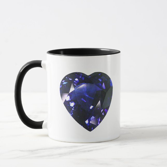 Blue Heart Mug (Left)