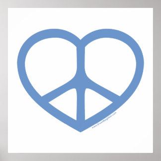 Blue Heart of Love, Peace Sign
