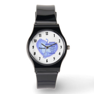 Blue Heart Ophthalmic Nurse Watch