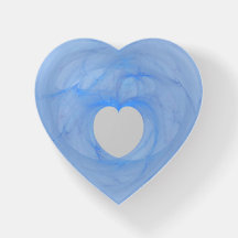 Blue Heart Paperweight