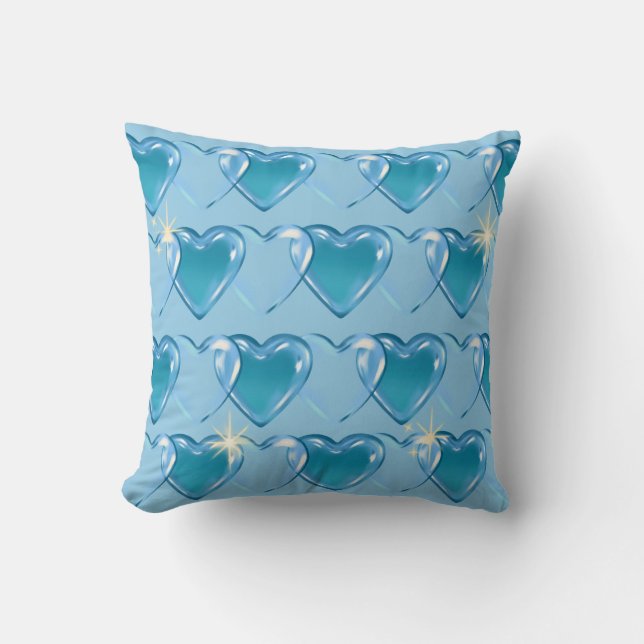 Blue Heart Pillow (Front)