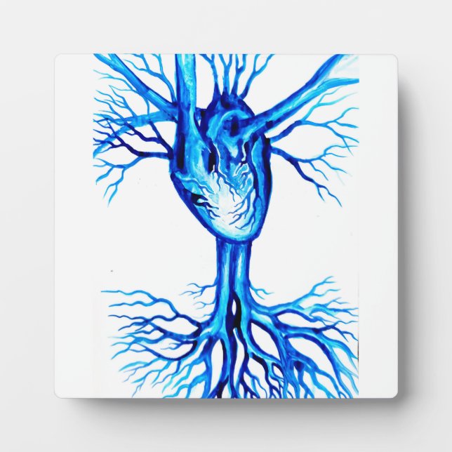 Blue heart plaque (Front)