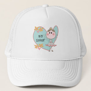 Blue Heart Princess Big Sister Trucker Hat