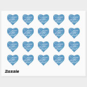 Blue Heart  |  Save the Date Envelope Seal (Sheet)