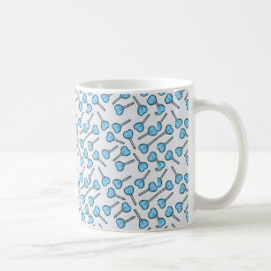 Blue heart shaped Lollipops Coffee Mug