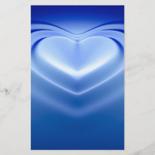 Blue Heart Stationery