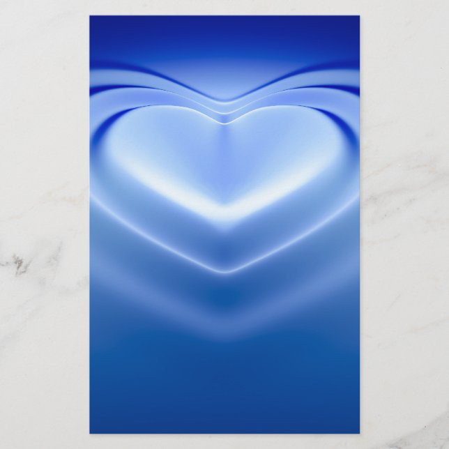 Blue Heart Stationery (Front)